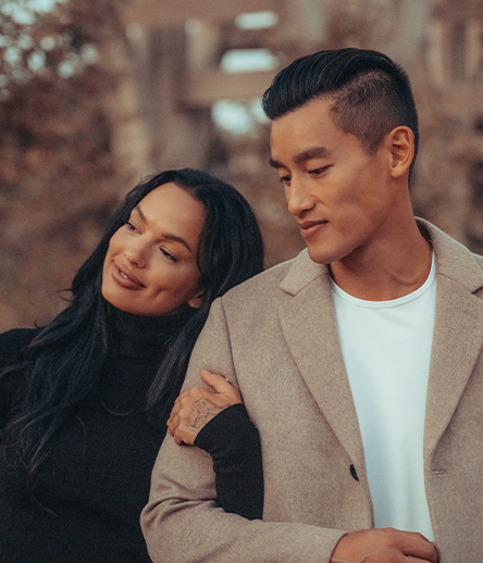 Happy, fashionable couple